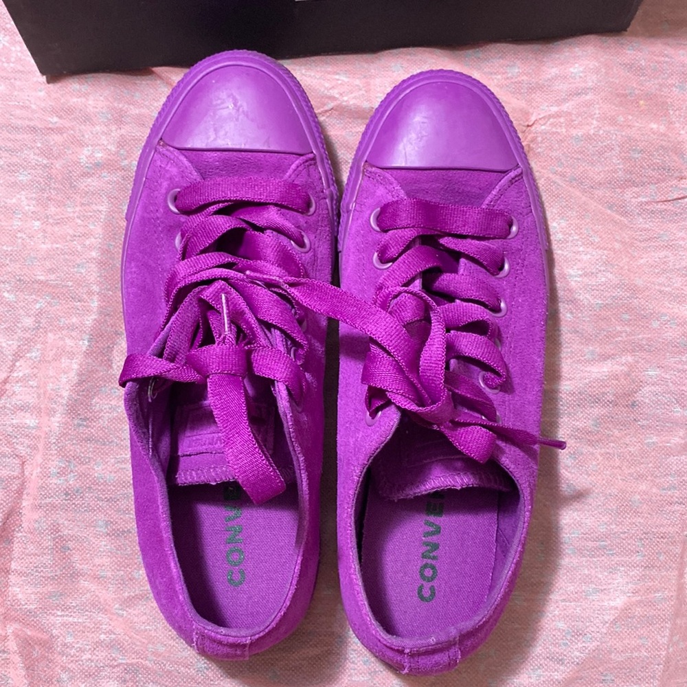 OPI x Converse low purple with box